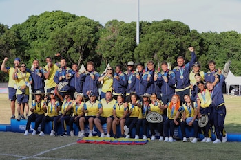 La selección Colombia de rugby en sus dos categorías dominó la prueba de rugby 7 en Santo Domingo 2026 - crédito Comité Olímpico Colombiano