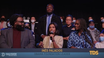 Inés Palacios cuando habló en