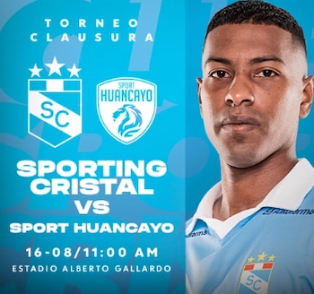 Sporting Cristal vs Sport Huancayo por el Torneo Clausura 2026.