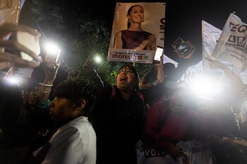 Claudia Sheinbaum festejó su triunfo