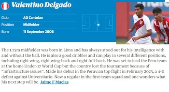 Delgado, de 16 años, forma