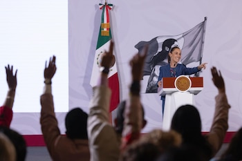 La presidenta respondió a los cuestionamientos de la prensa sobre los presuntos malos tratos contra Ernesto Ruffo en el penal del Altiplano. Crédito: Presidencia