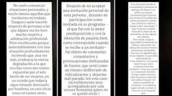 Tres rectángulos verticales con texto negro alineados horizontalmente sobre un fondo negro.