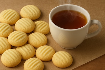 Galletitas de maicena recién horneadas: