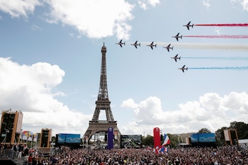 Así se le dieron la bienvenida a los Juegos Olímpicos en París (REUTERS/Benoit Tessier)
