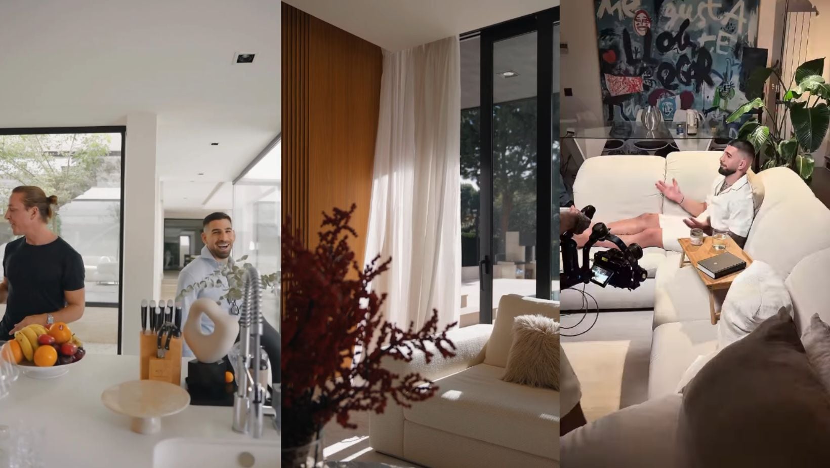 La casa de Ilia Topuria desde dentro en imágenes tomadas de redes sociales (Instagram / @tomaslasoargos, @belevels y @iliatopuria)