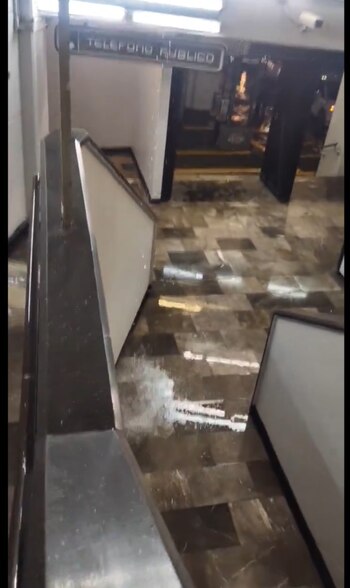 Usuario captaron filtración de lluvia