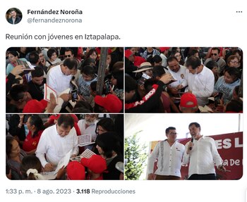 Gerardo Fernández Noroña en Iztapalapa