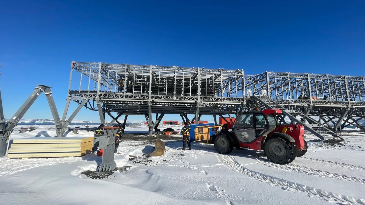 Los trabajos de Tandanor en la Base Antártica Conjunta Petrel (Ministerio de Defensa)