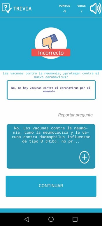 App Prevent sobre coronavirus, una