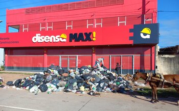 Una montaña de basura en