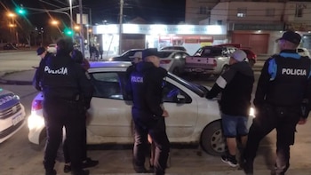 El auto en donde Uribe viajaba junto a otras dos personas (Gentileza: Diario Crónica)