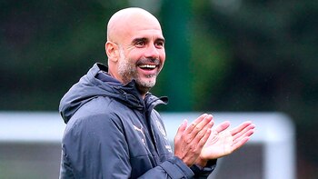 La foto de Guardiola sonriente