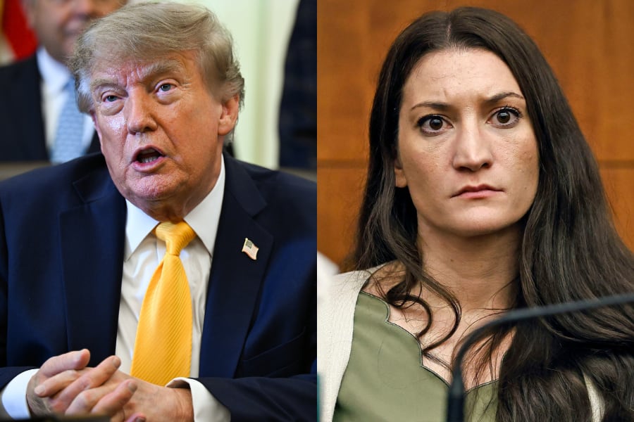 Trump afirmó que Lindsay Clancy “hizo algo horrible” y sostuvo que “habrá un precio” por la muerte de sus tres hijos (EFE/REUTERS).