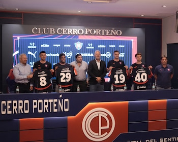Este fue el momento de la presentación del colombiano, el 22 de enero de 2026-crédito @CCP1912oficial/X