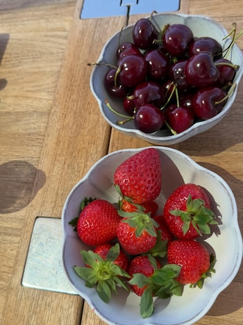 Fruta fresca a bordo: la merienda de María Vázquez en alta mar