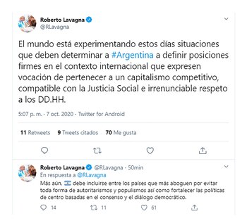 El mensaje de Roberto Lavagna