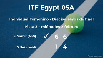 La tenista Sandra Samir pasa a la siguiente fase del torneo de Sharm El Sheikh tras vencer en los dieciseisavos de final