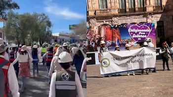 Cienos marcharon al grito de