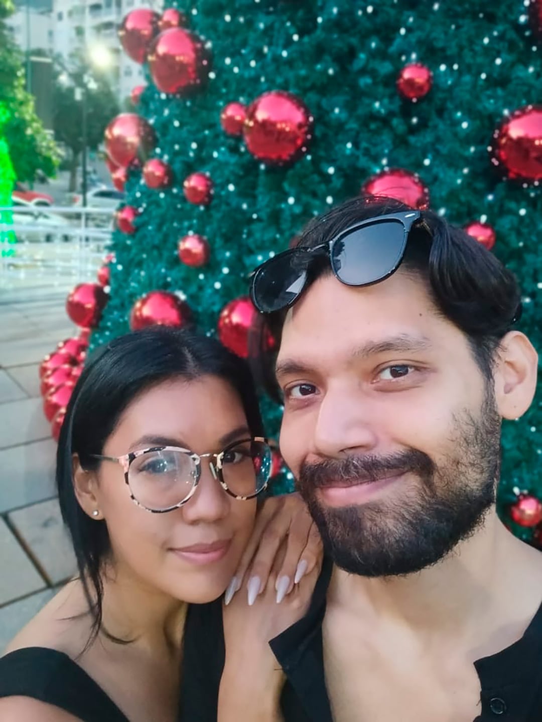 Nayarit junto a Henry en un festejo de Navidad