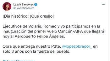 Layda Sansores surprised dancing at