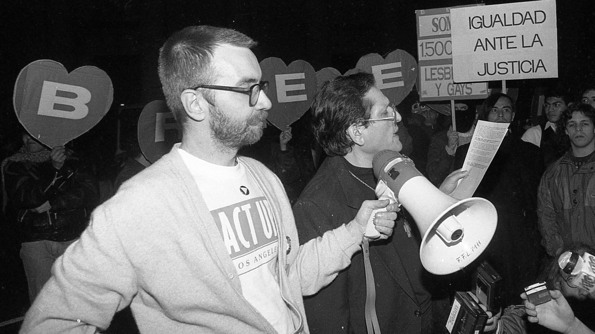 Carlos Jáuregui fue uno de los principales activistas de la comunidad gay argentina en la década del ochenta y noventa (Télam)