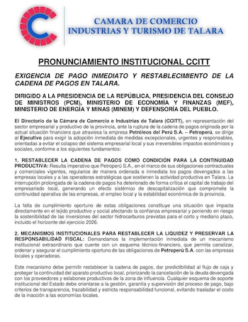 La Cámara de Comercio, Industrias