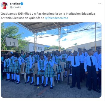 La barranquillera celebró el aporte