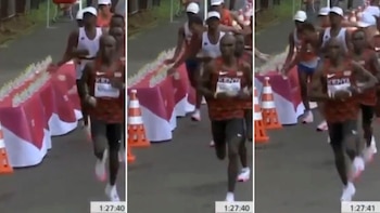 La actitud antideportiva de un atleta durante la maratón de Tokio 2020 que generó indignación