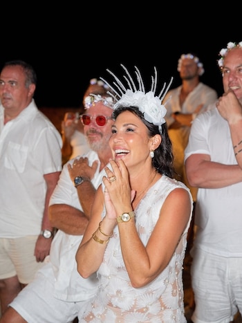 Celina Rucci celebró sus 50 años con una fiesta frente al mar en el Caribe