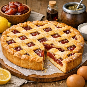 La pastafrola de membrillo es