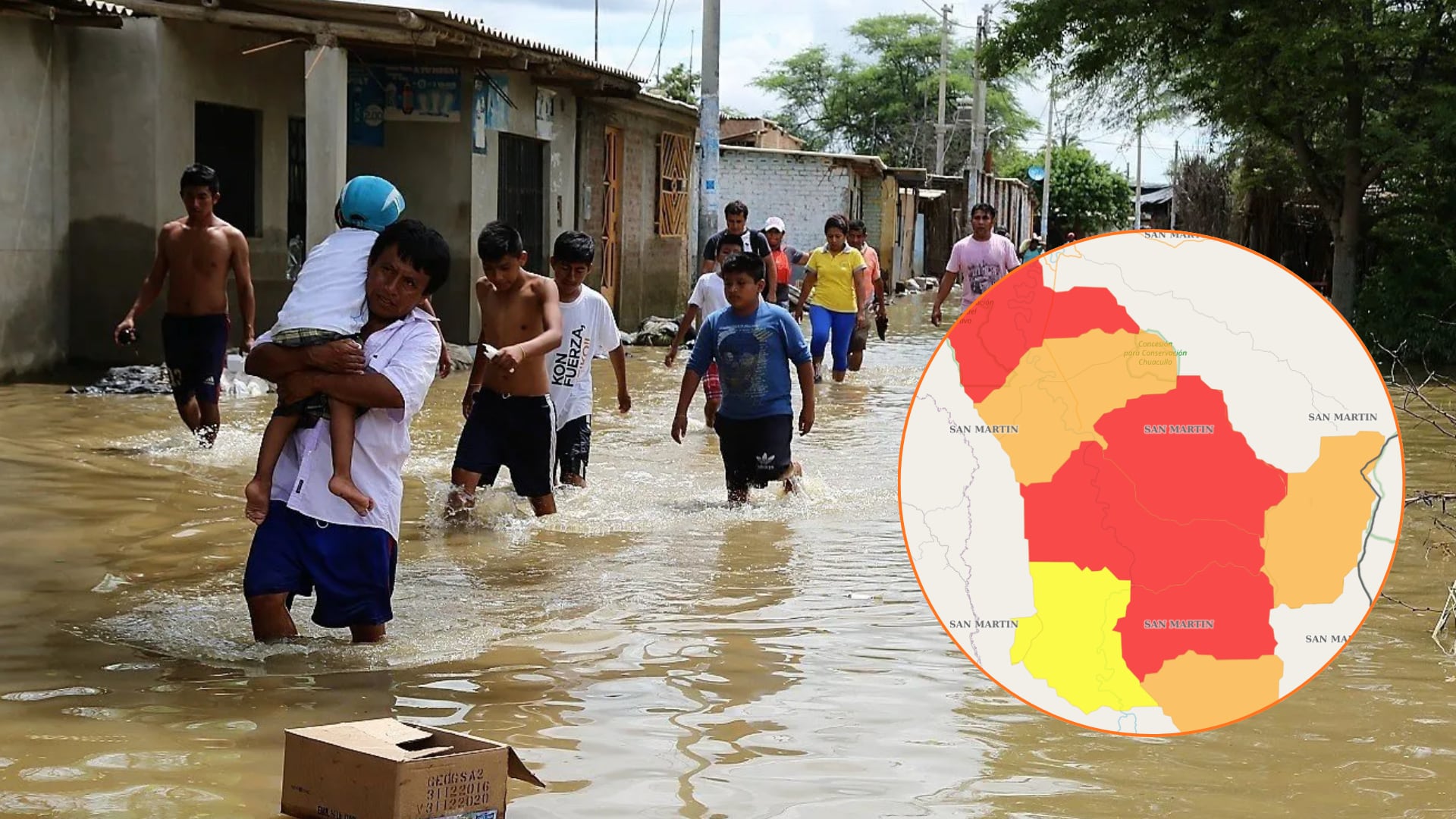 Ríos desbordados y vías colapsadas: la emergencia por lluvias intensas golpea a Amazonas, Arequipa y Cajamarca