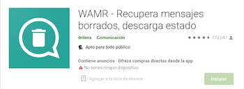 WAMR. (foto: Google Play Store)