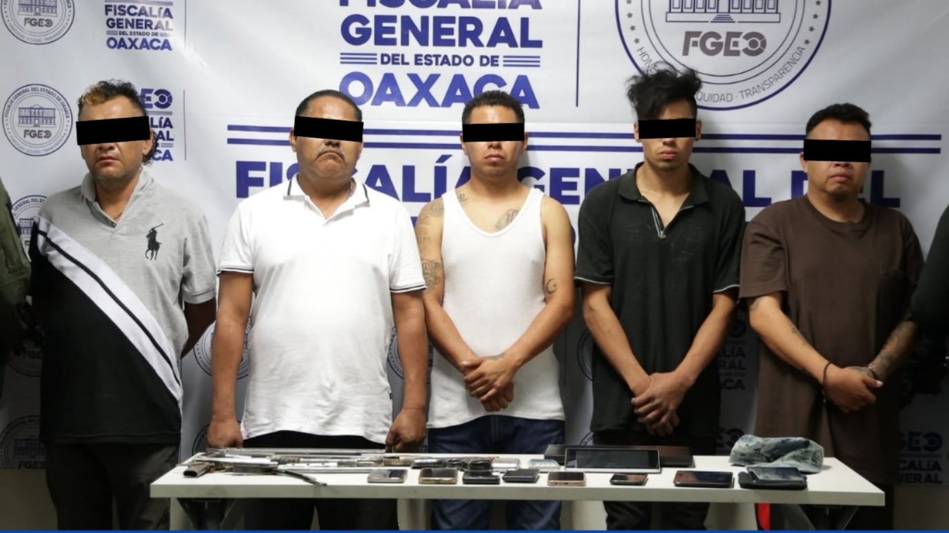 Encuentran drogas y armas en nueve propiedades ligadas a la Alianza de Sindicatos y Asociaciones del Estado de Oaxaca