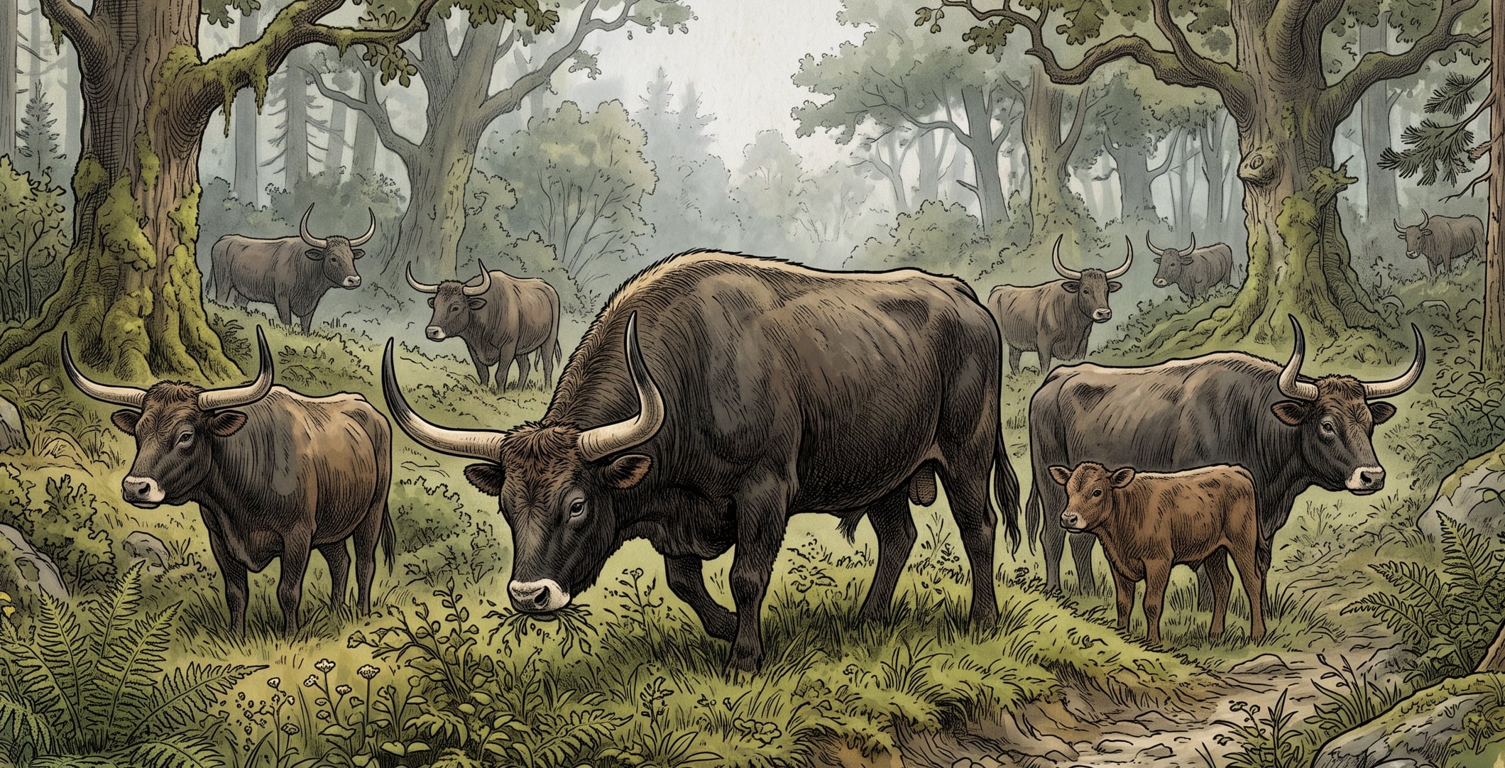 El análisis de ADN mitocondrial reveló una pérdida de diversidad genética en los grupos de uros del sur de Suecia (Imagen Ilustrativa Infobae)