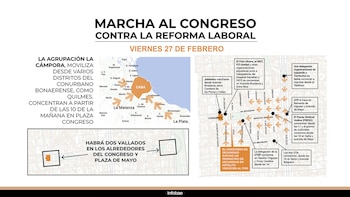 El mapa de la marcha