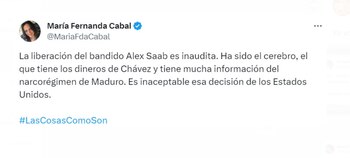 La senadora María Fernanda Cabal