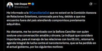 Iván Duque confirmó que no
