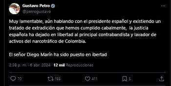 Presidente Petro se despachó contra
