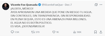 Crédito: X(@VicenteFoxQue)