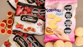 Minicoronitas con frambuesa y las