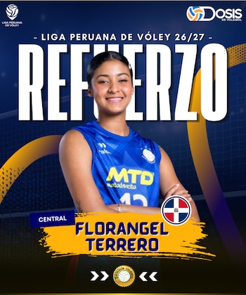 Florangel Terrero se queda en Deportivo Géminis para la Liga Peruana de Vóley 2026/2027. (Dosis voleibol)