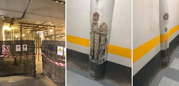 Obras en el garaje de la Comandancia de la Guardia Civil en Las Palmas