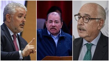 Expresidentes colombianos Andrés Pastrana e