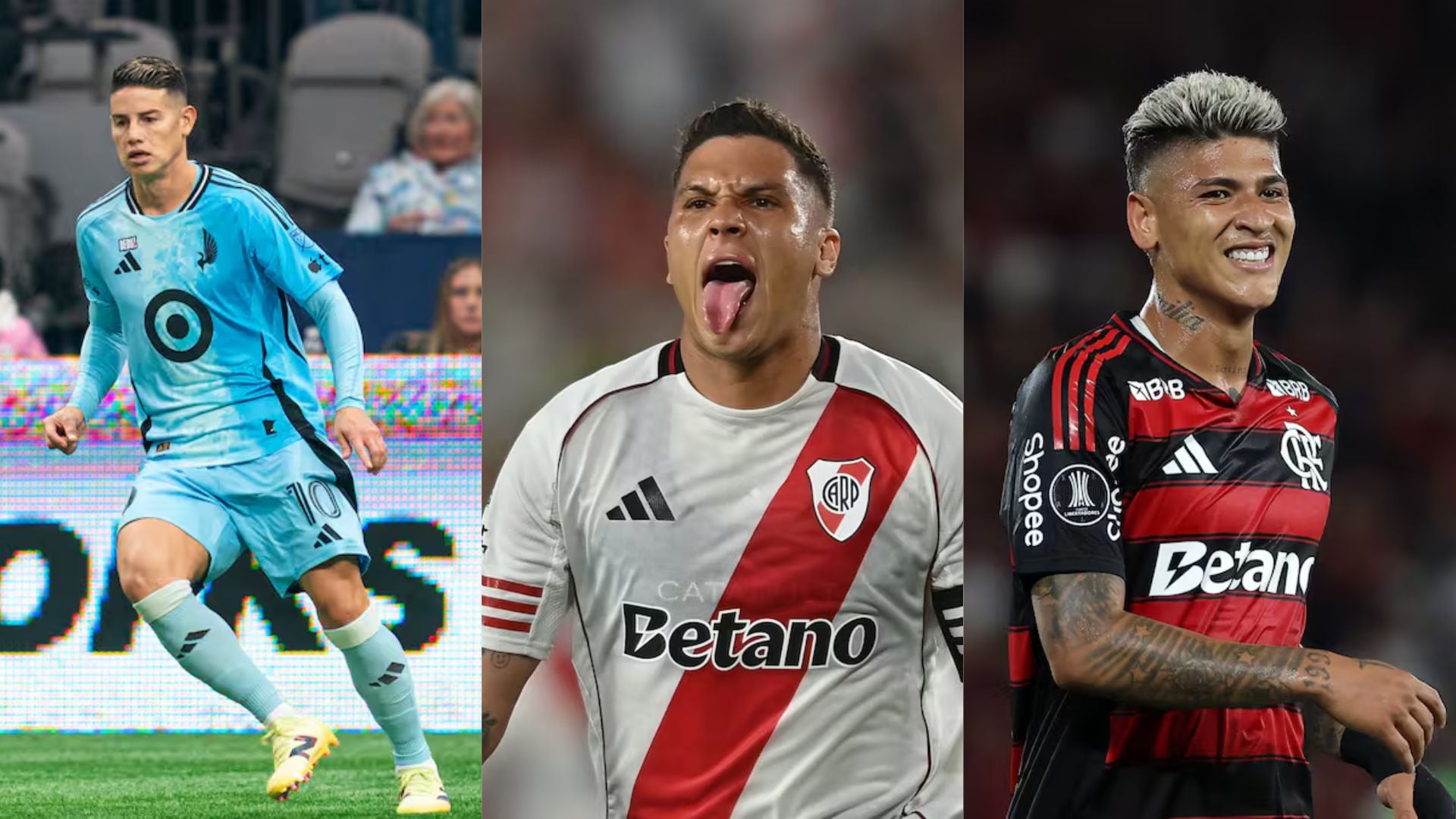 Los volantes de creación de la selección Colombia brillaron en la jornada dominical - crédito Minnesota United/River Plate/Wagner Meier