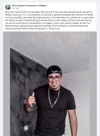 Mensaje de la tía de