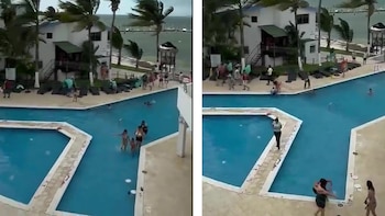 Descripción: Turistas fueron sorprendidos por