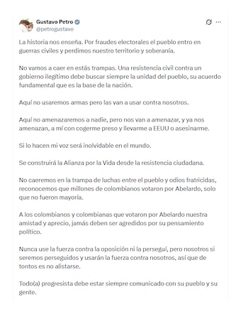 Gustavo Petro causó polémica por sus posturas contra De la Espriella