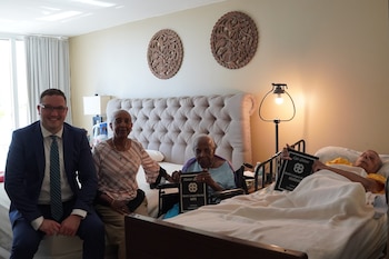 La pareja de Miami celebró