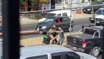 Un hombre fue golpeado con